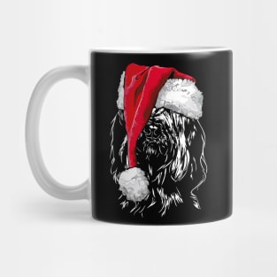 Funny Briard Santa Christmas dog mom Mug